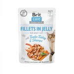 Brit Care Cat Pouch Tender Turkey & Shrimps in Jelly