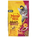 Meow Mix Gravy Bursts Savory Chicken Flavor Mix with Gravy Filled Pieces